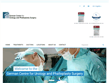 Tablet Screenshot of deutsches-zentrum-urologie.com